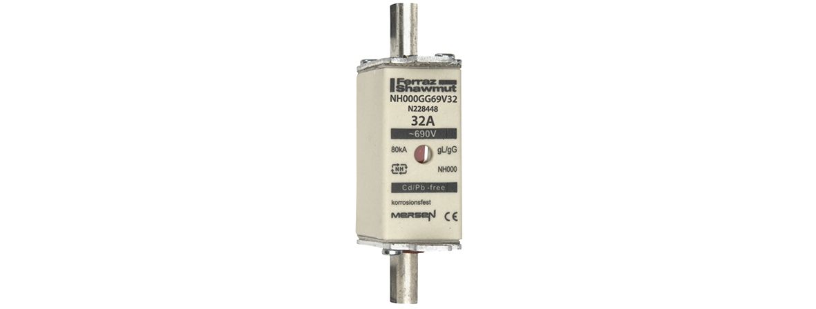 N228448 - NH fuse-link gG, 690VAC, size 000, 32A double indicator/live tags